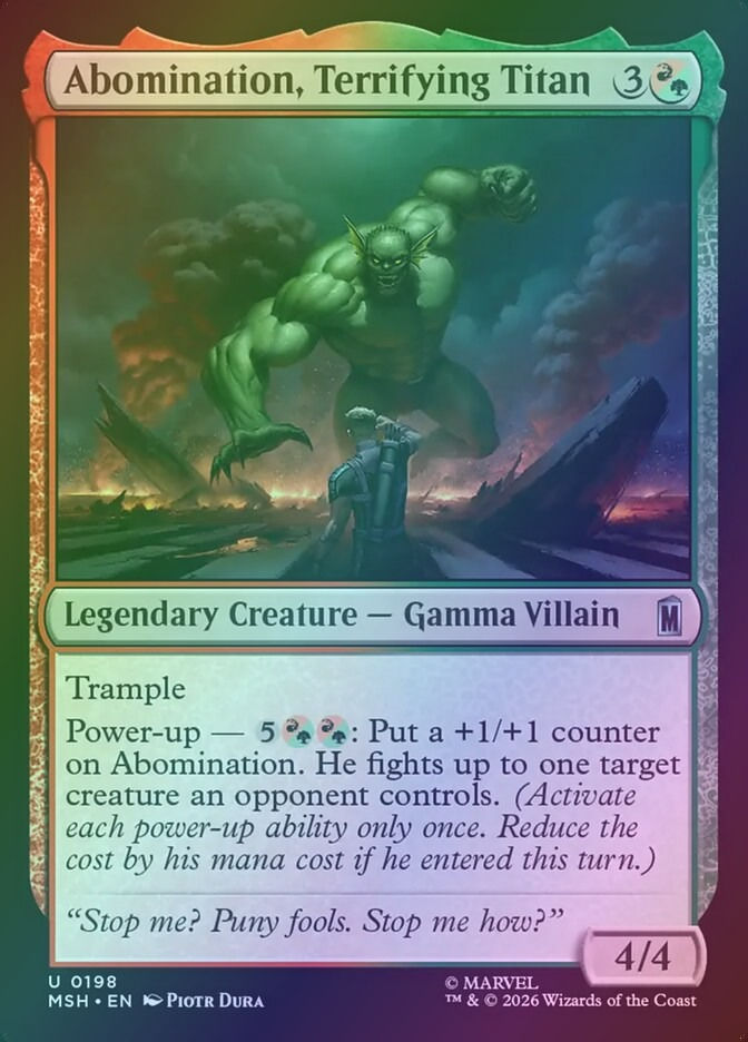 Abomination, Terrifying Titan (MSH) (198) / Foil