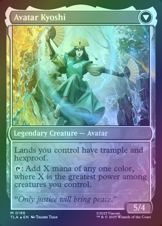 The Legend of Kyoshi // Avatar Kyoshi (PTLA) (186s) / Foil — cara 2 de 2