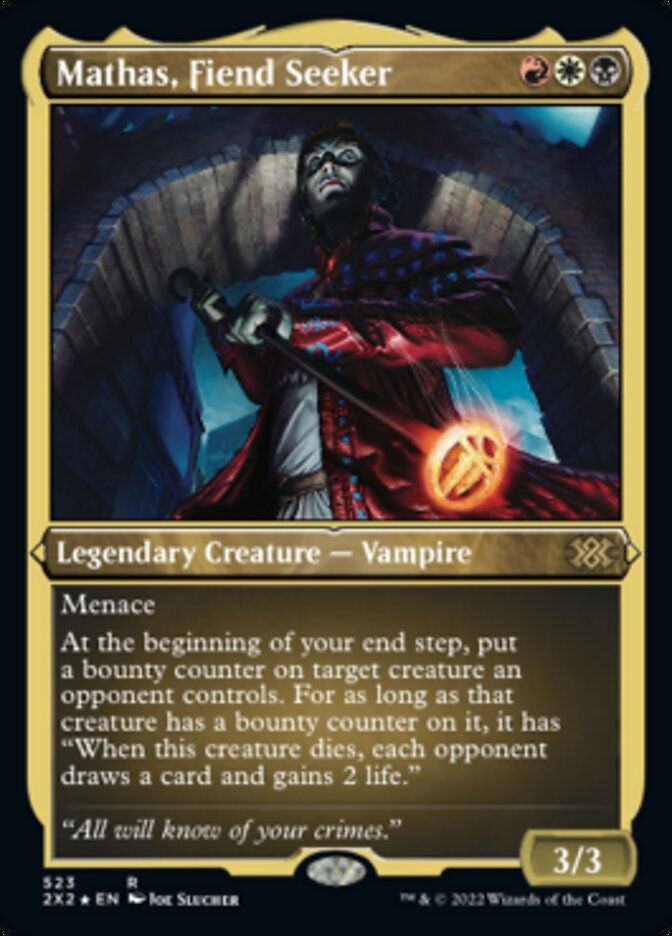 Mathas, Fiend Seeker (2X2) / Etched Foil
