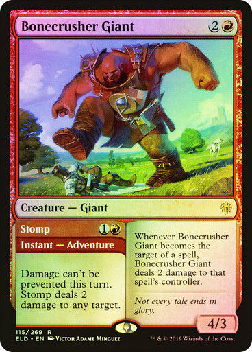 Bonecrusher Giant // Stomp (ELD) (115) / Foil