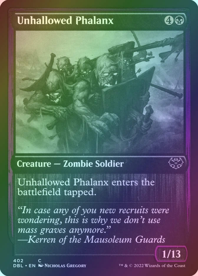 Unhallowed Phalanx (DBL) (402) / Foil