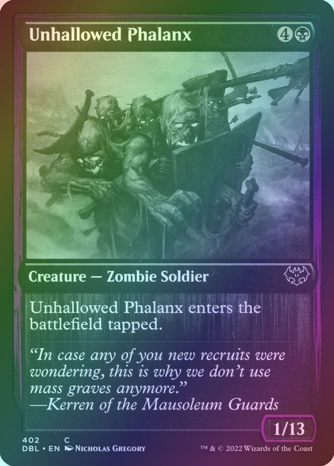 Unhallowed Phalanx (DBL) (402) / Foil