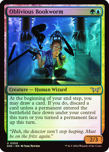 Oblivious Bookworm (DSK) (300) / Foil (Ghost)