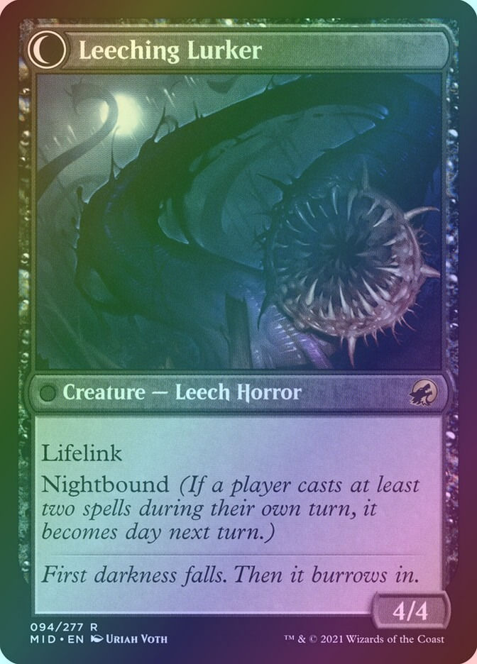 Curse of Leeches // Leeching Lurker (MID) (94) / Foil — cara 2 de 2