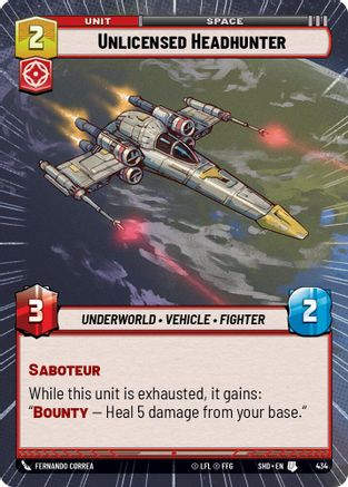 Unlicensed Headhunter (Hyperspace) (SHD_#434) / Foil