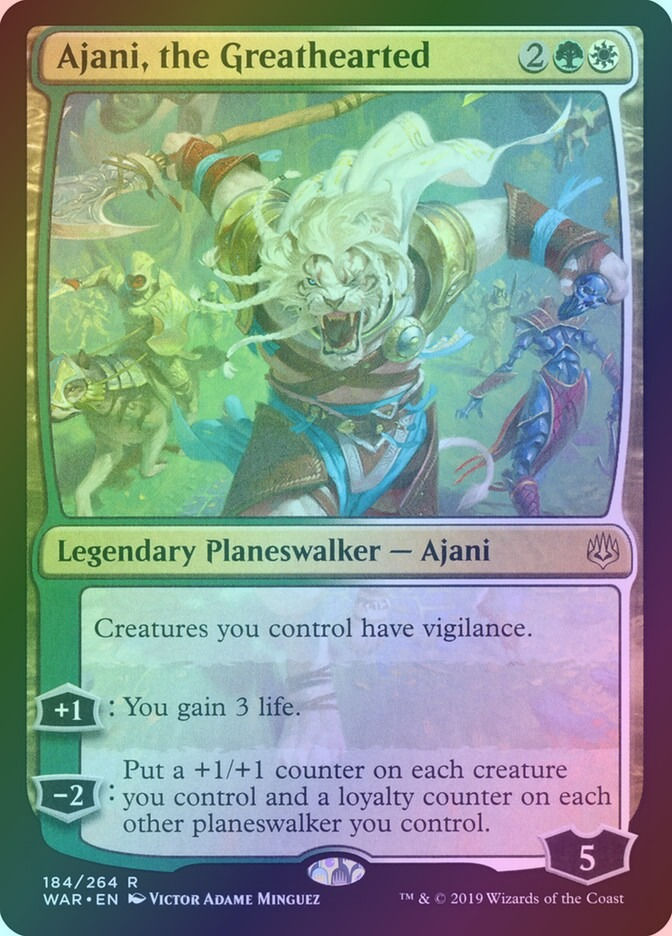 Ajani, the Greathearted (WAR) (184) / Foil