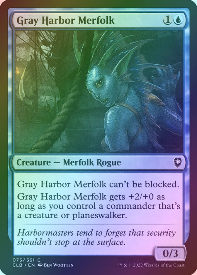 Gray Harbor Merfolk (CLB) (75) / Foil