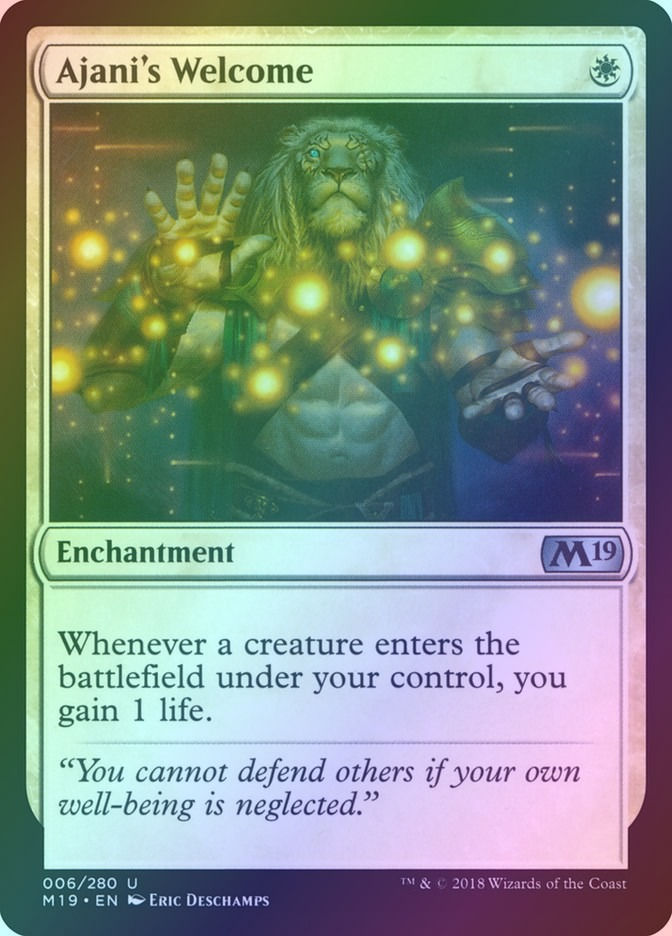 Ajani's Welcome (M19) (6) / Foil