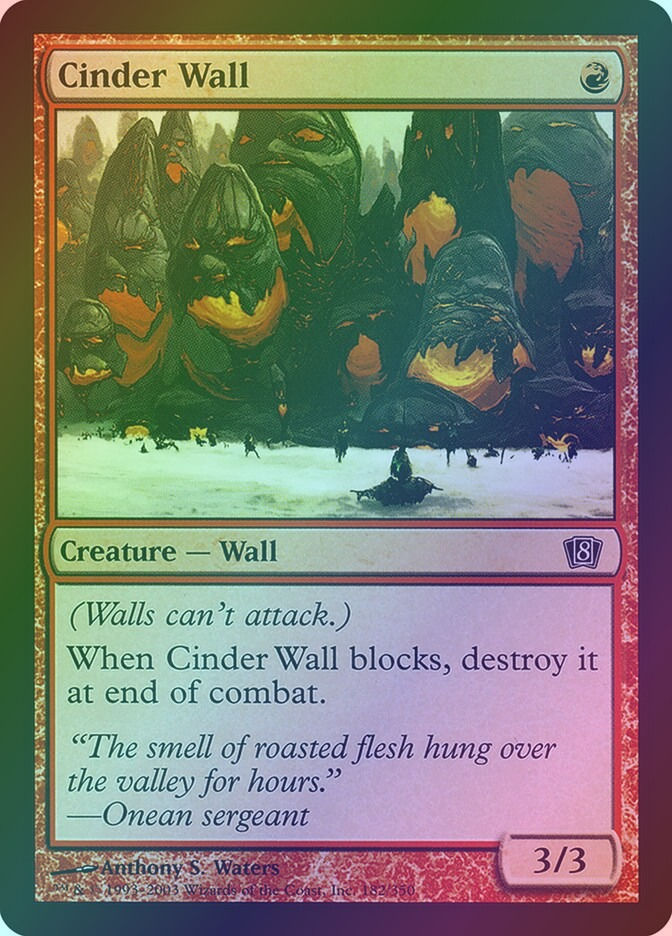 Cinder Wall (8ED) (182★) / Foil