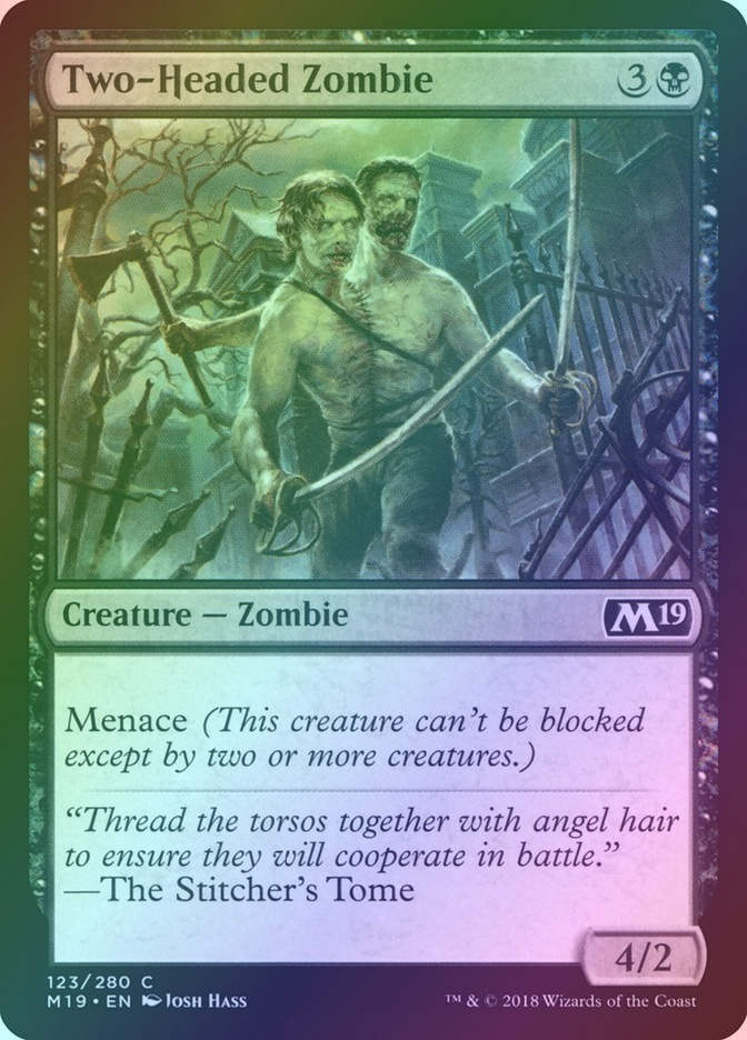 Two-Headed Zombie (M19) (123) / Foil