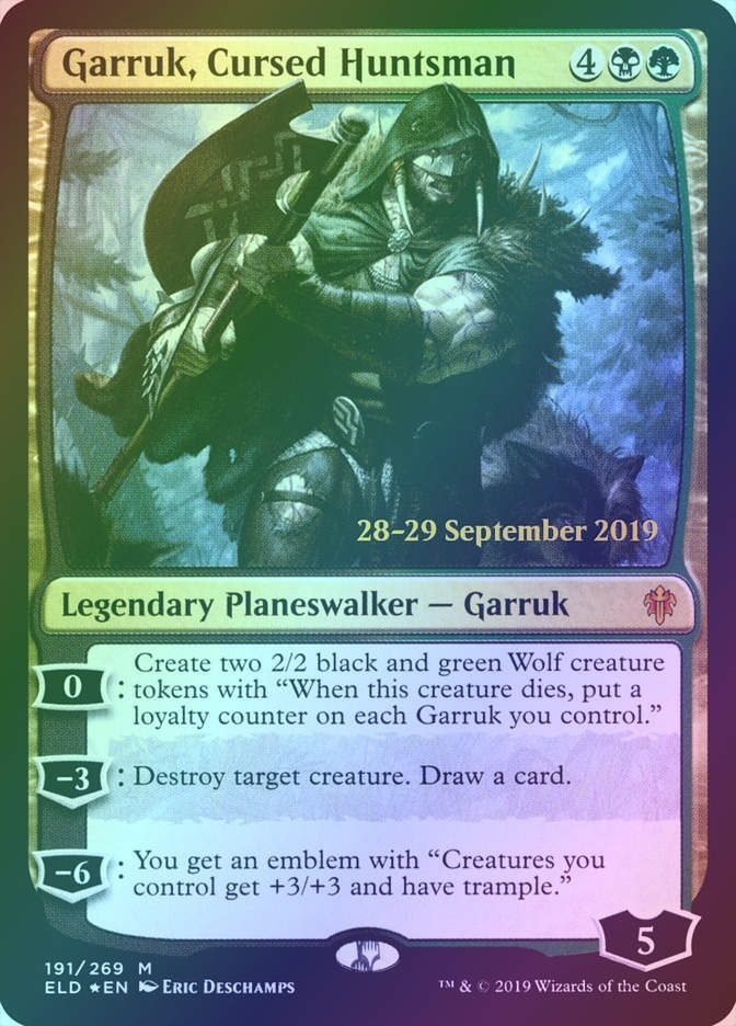 Garruk, Cursed Huntsman (PELD) (191s) / Foil