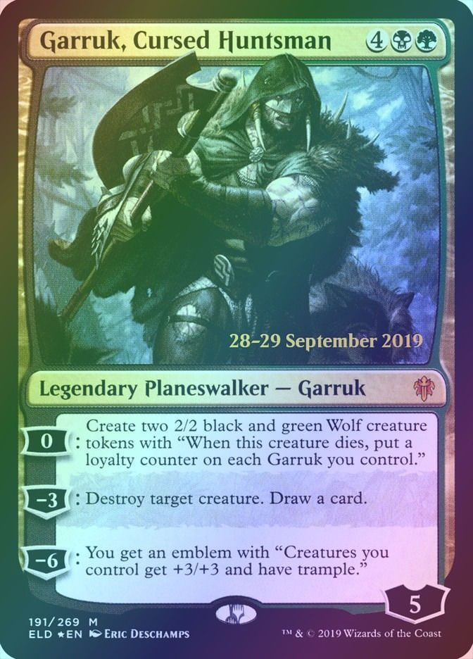 Garruk, Cursed Huntsman (PELD) (191s) / Foil