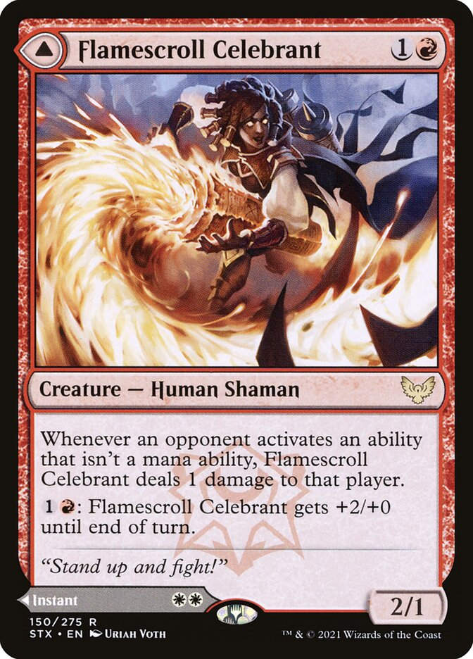 Flamescroll Celebrant // Revel in Silence (STX) (150)