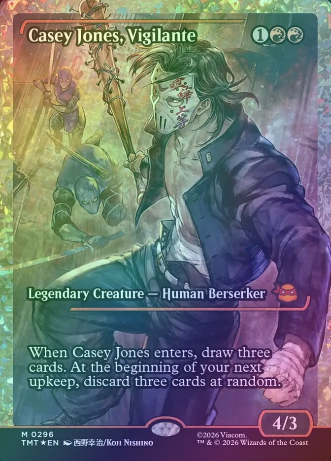 Casey Jones, Vigilante (TMT) (296) / Fracture Foil
