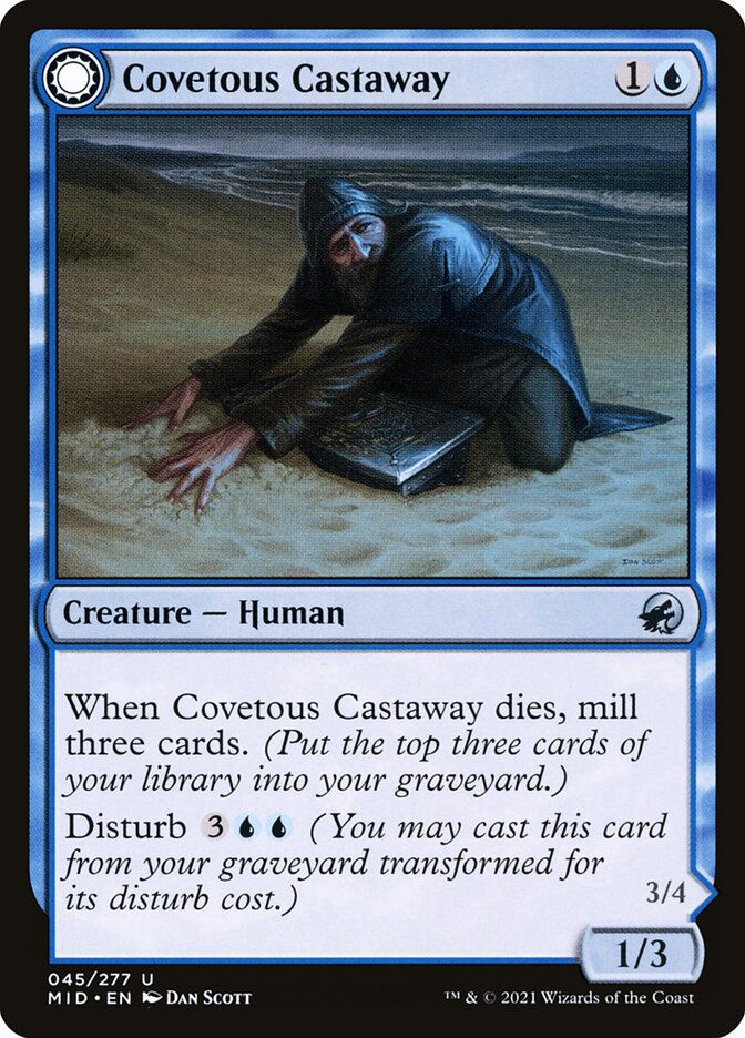 Covetous Castaway // Ghostly Castigator (MID) (45) — cara 1 de 2
