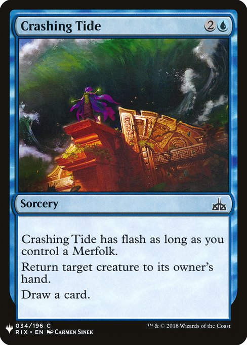 Crashing Tide (PLST) (RIX-34)