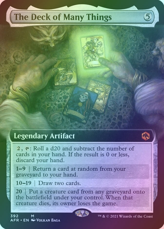 The Deck of Many Things (AFR) (392) / Extended Art / Foil
