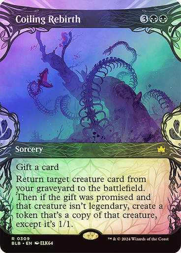 Coiling Rebirth (blb) (309) / Showcase Foil