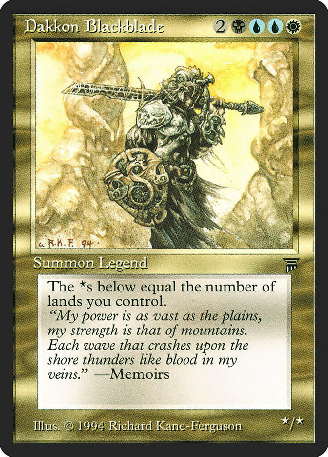 Dakkon Blackblade (leg)