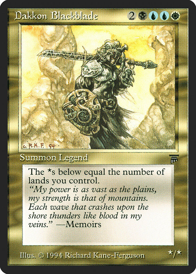 Dakkon Blackblade (leg)