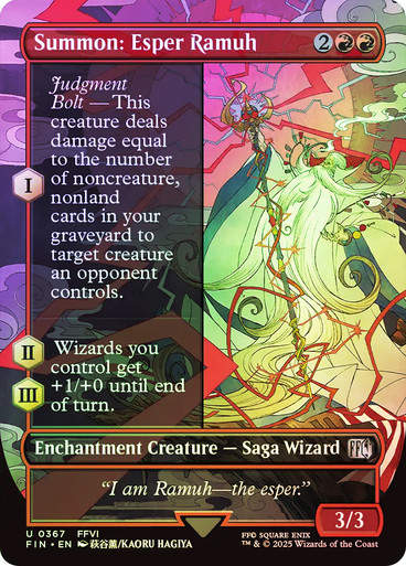 Summon: Esper Ramuh (FIN) (367) / Borderless / Foil