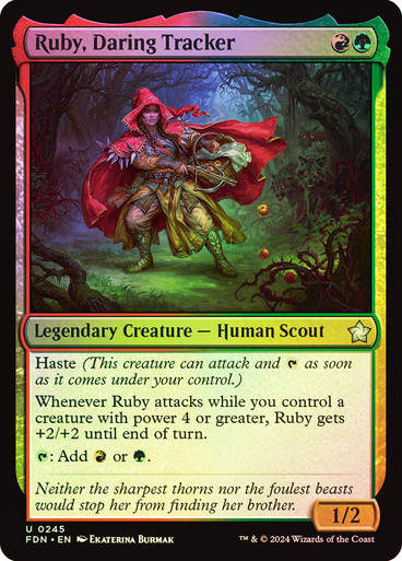 Ruby, Daring Tracker (FDN) (245) / Foil