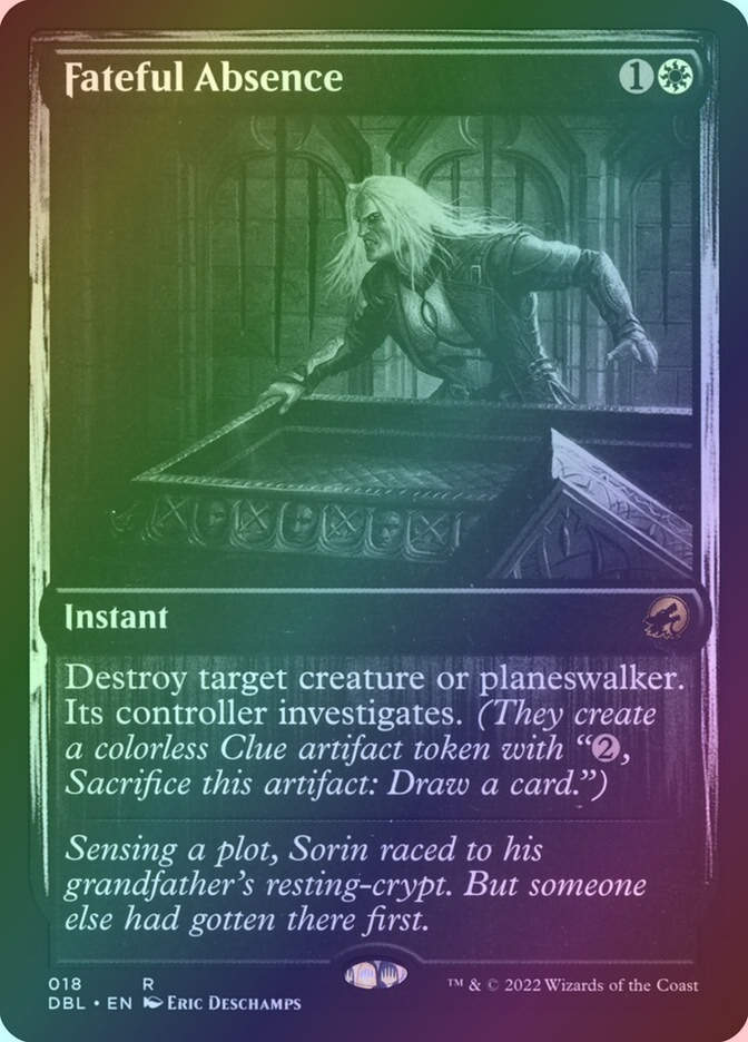 Fateful Absence (DBL) (18) / Foil