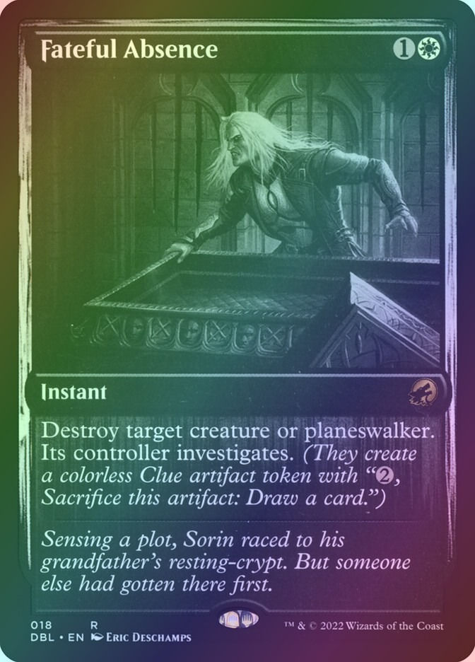 Fateful Absence (DBL) (18) / Foil