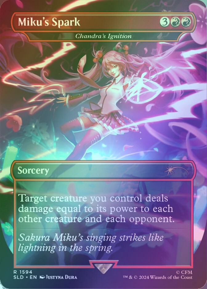 Chandra's Ignition (SLD) (1594★) / Borderless / Rainbow Foil
