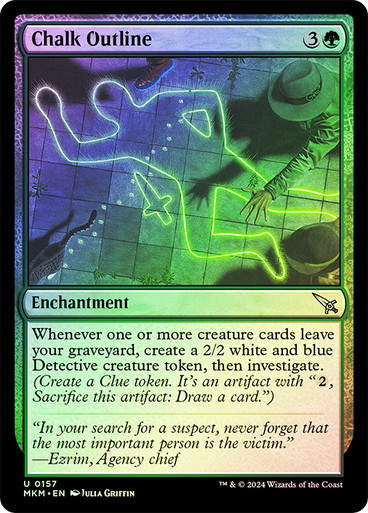 Chalk Outline (mkm) (157) / Foil
