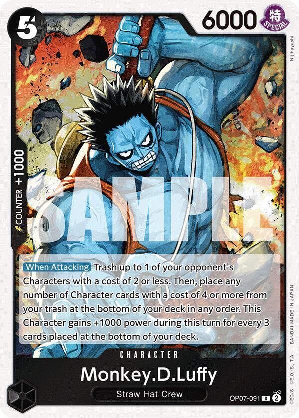 Monkey.D.Luffy (091) (OP07-091) / Foil