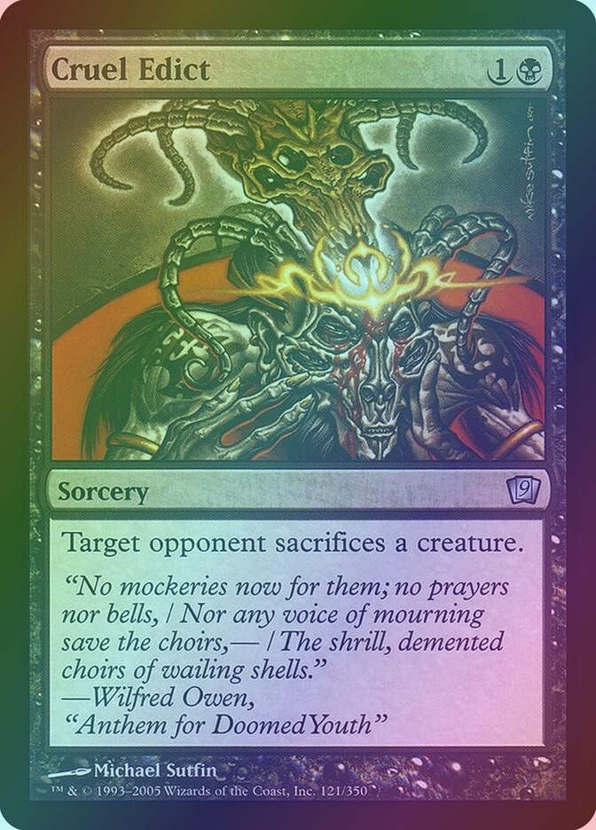 Cruel Edict (9ED) (121★) / Foil