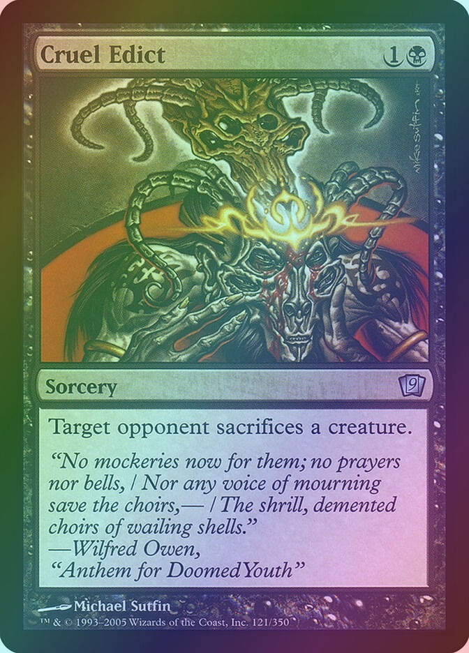 Cruel Edict (9ED) (121★) / Foil