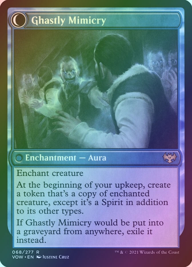 Mirrorhall Mimic // Ghastly Mimicry (VOW) (68) / Foil — cara 2 de 2