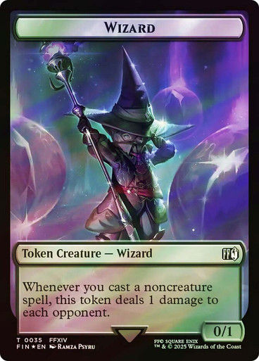 Hero Token T30 // Wizard (TFIN2) / Surge Foil — cara 2 de 2