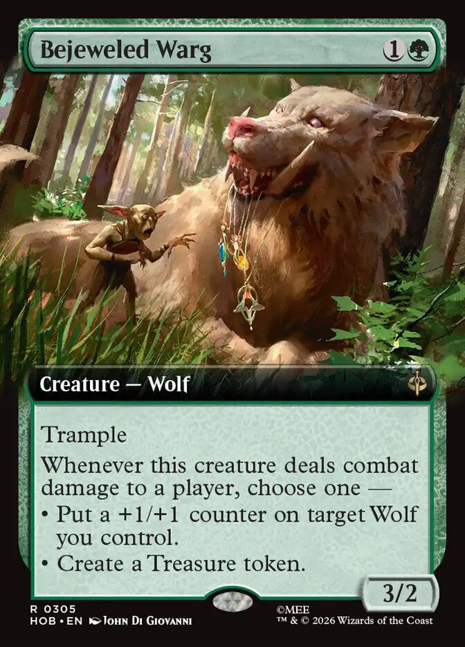 Bejeweled Warg (HOB) (305) / Extended Art