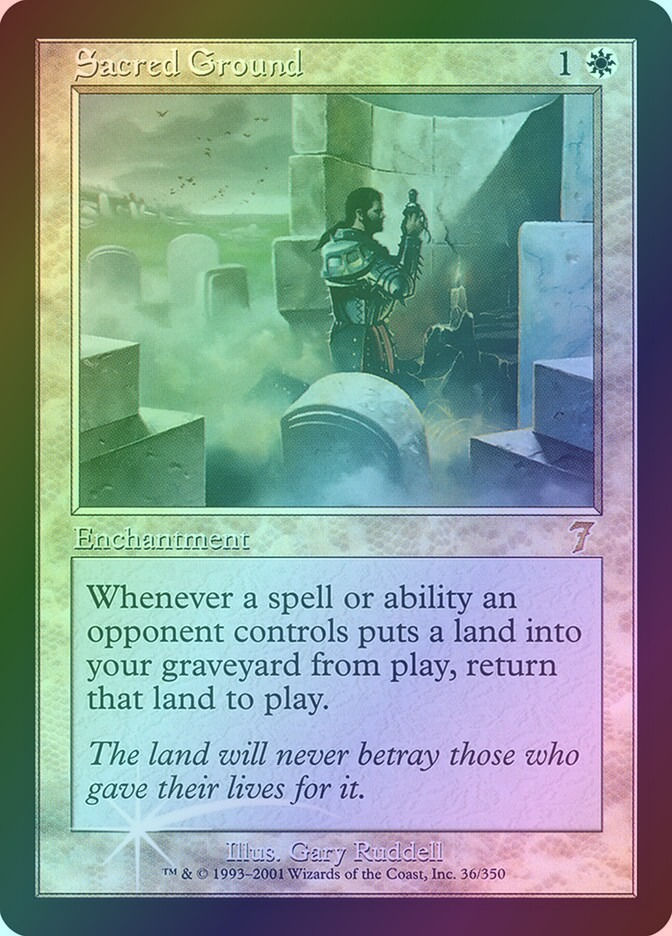 Sacred Ground (7ED) (36★) / Foil