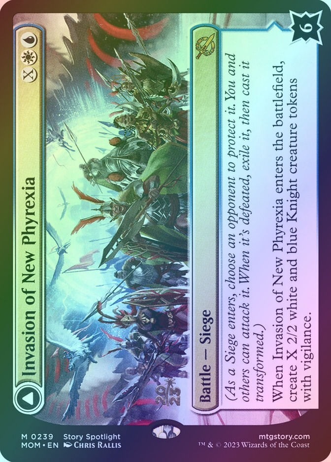 Invasion of New Phyrexia // Teferi Akosa of Zhalfir (PMOM) (239s) / Foil — cara 1 de 2