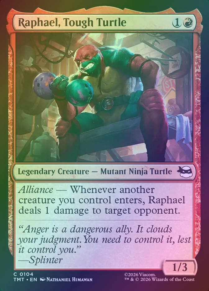 Raphael, Tough Turtle (TMT) (104) / Foil