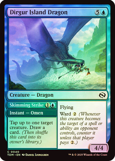 Dirgur Island Dragon // Skimming Strike (TDM) (40) / Foil