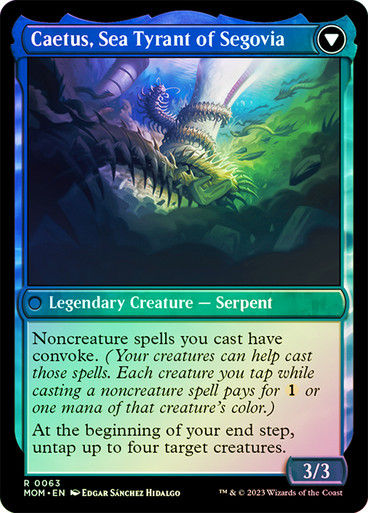 Invasion of Segovia // Caetus, Sea Tyrant of Segovia (mom) / Foil — cara 2 de 2