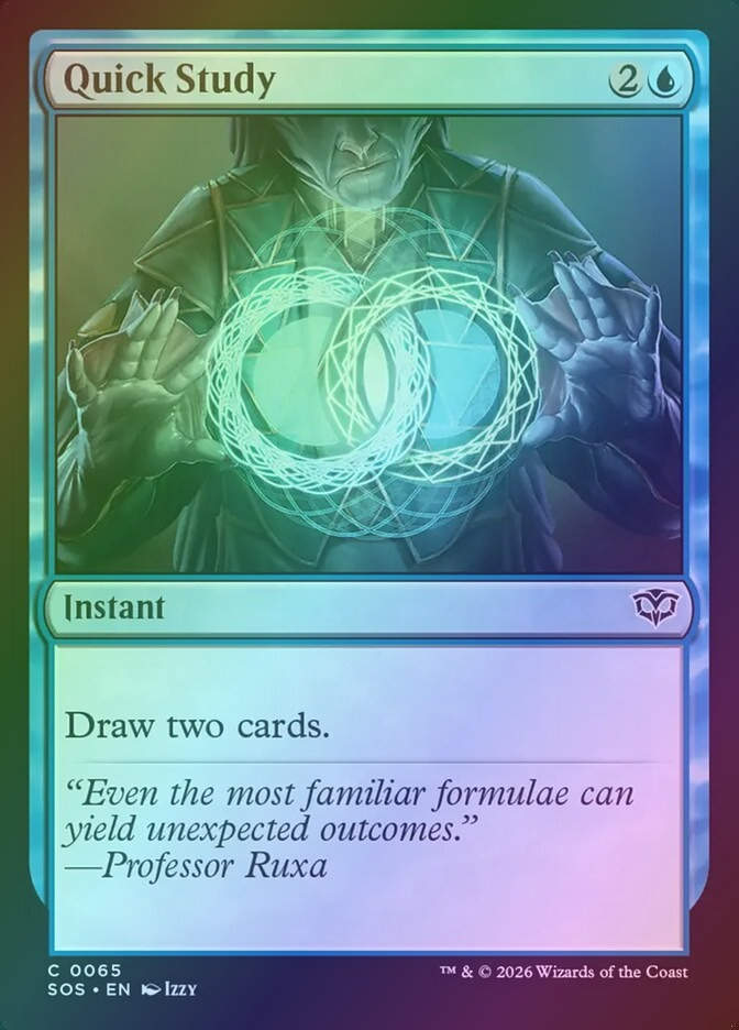 Quick Study (SOS) (65) / Foil