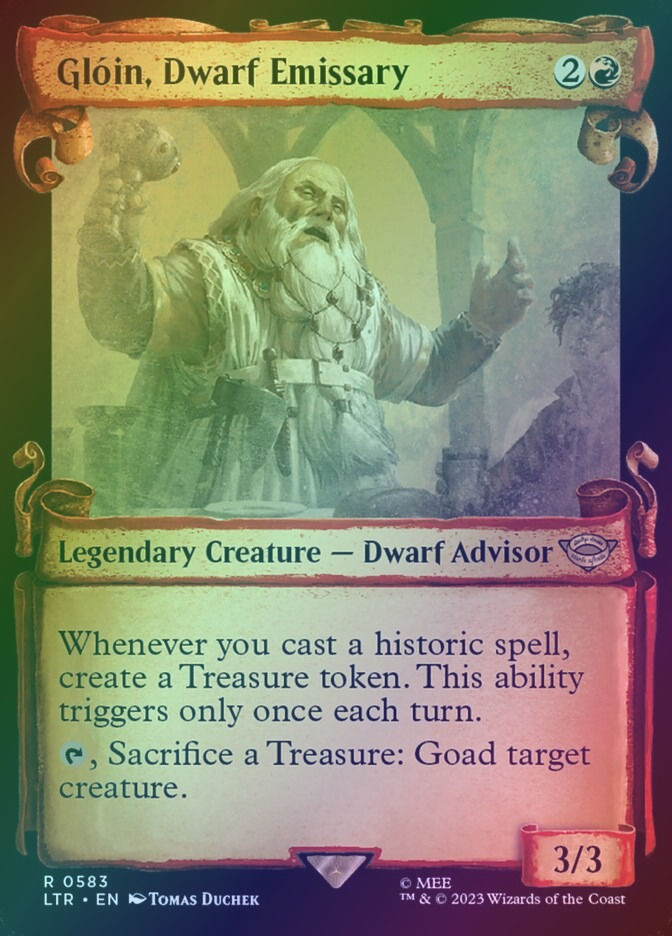 Glóin, Dwarf Emissary (LTR) (583) / Showcase / Foil