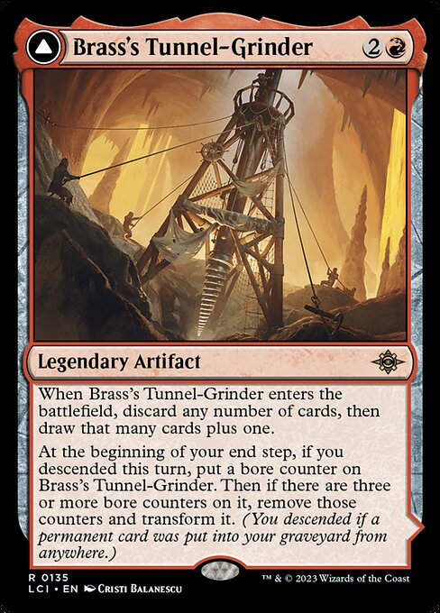 Brass's Tunnel-Grinder // Tecutlan, the Searing Rift (lci)