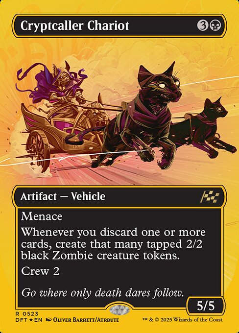 Cryptcaller Chariot (DFT) (523) / Borderless  / First Place Foil