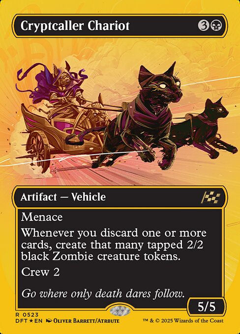 Cryptcaller Chariot (DFT) (523) / Borderless  / First Place Foil
