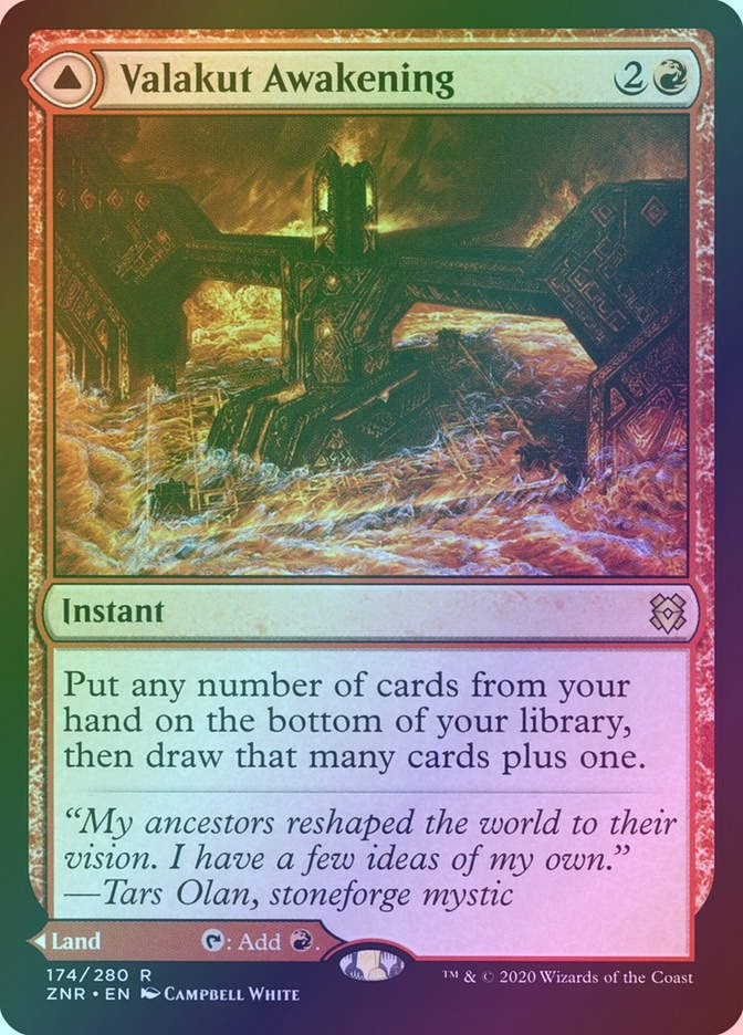 Valakut Awakening // Valakut Stoneforge (ZNR) (174) / Foil