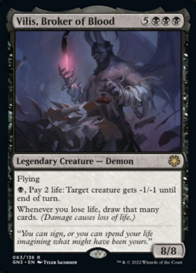 Vilis, Broker of Blood (GN3)