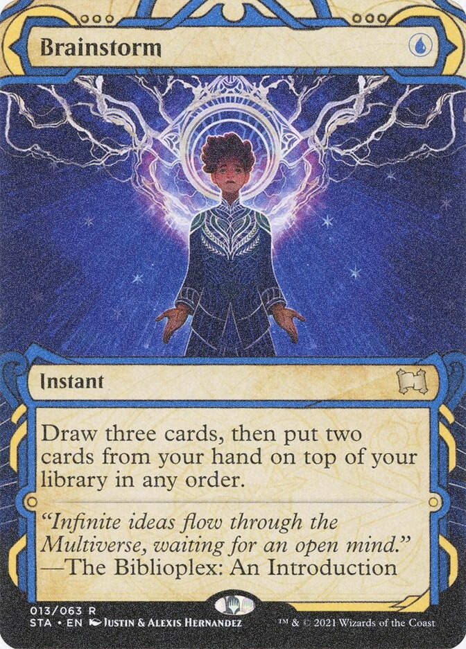 Brainstorm (STA) (13) / Borderless / Showcase / Foil Etched