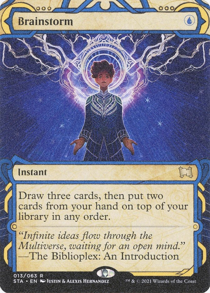 Brainstorm (STA) (13) / Borderless / Showcase / Foil Etched